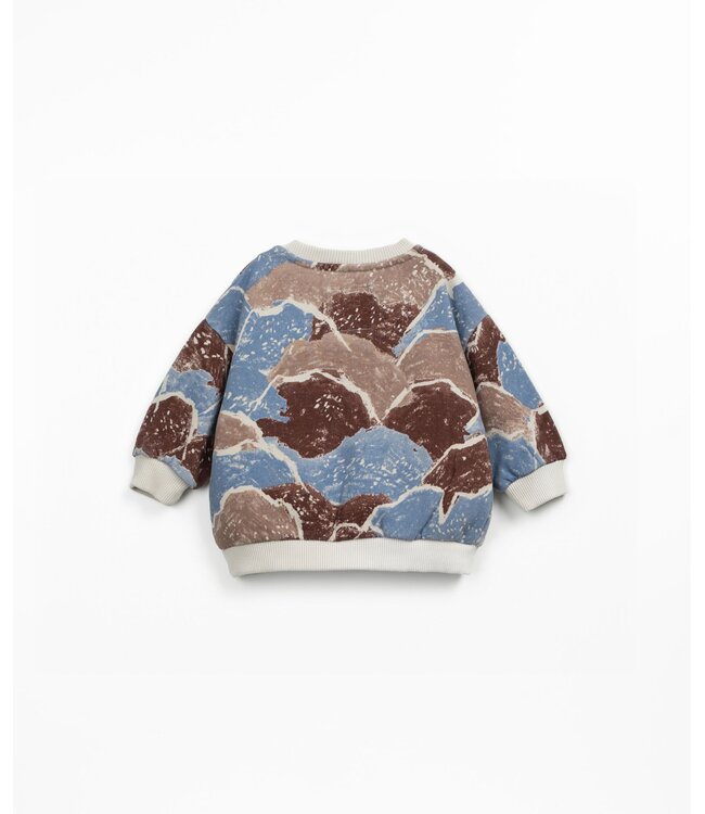 Play Up PA01/1AR11355 Printed fleece sweater E736N