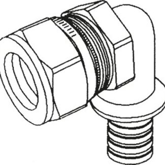 Rehau REHAU RAUTITAN knel haakse schroefbus 90gr, 16 x 15mm LX