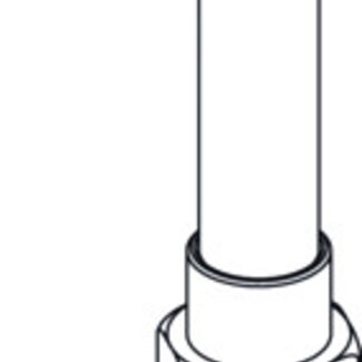 Rehau Rehau Rautitan LX+Gfitting messing overgang haaks, 20mm x koper 15, lengte 250mm (schuif x spie)