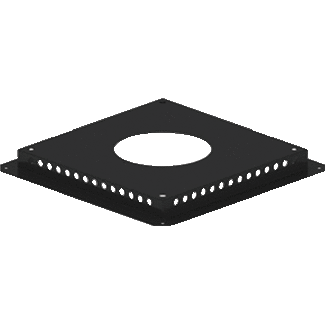 Burgerhout Burgerhout Twinflex  Buitenluchtschoepenrooster | Frontbreedte 377MM | Kanaaldiameter 152MM