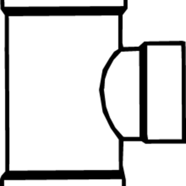 Pipelife PVC T-ST 90 3XM 110X75 L