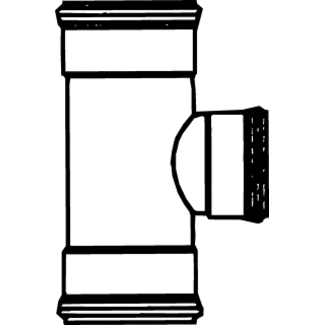 Pipelife PVC T-ST 90 3X MF  110X40