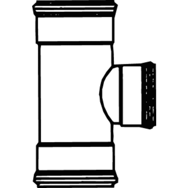 Pipelife PVC T-ST 90 3X MF  110X40