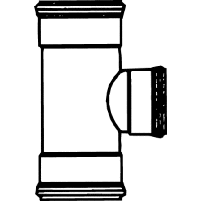 Pipelife PVC T-ST 90 3XMOF 125X110