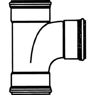 Pipelife PVC T-STUK 90 3XMOF  160
