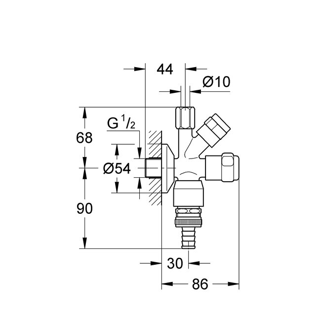 Grohe VAATW HKSTKR 1/2"