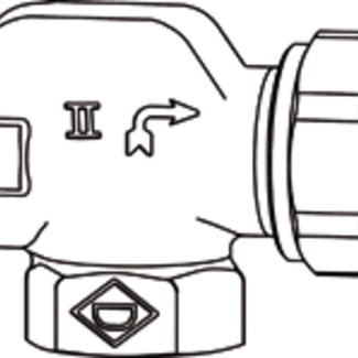 Heimeier Heimeier therm. afsluiter V-exact AT 15 (1/2")