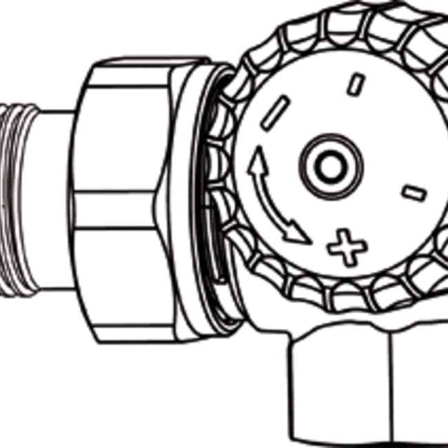 Heimeier Heimeier therm. afsluiter V-exact WET15 (1/2") rechtse aansl.