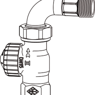 Heimeier Heimeier thermostatische afsluiter V-exact II DN15, recht Rp1/2"