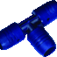 Wavin Wavin SmartFIX T-Stuk blauw 90°, 16x16x16mm (insteek x insteek x insteek)