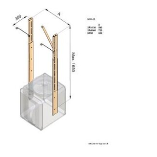 Winterwarm Verticale ophangset 80-165 cm