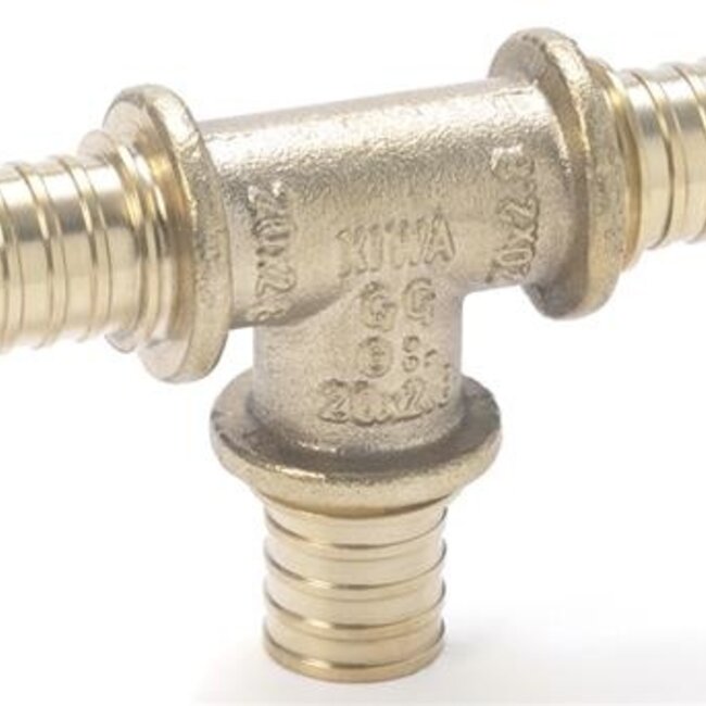 Rehau Rehau Rautitan LX fitting, T-stuk 16mm x 12mm x 12mm (schuif x schuif x schuif)