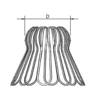 Burgerhout BOLDRAADROOSTER RVS 120MM