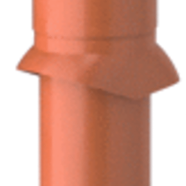 Ubbink Ubbink Aerfoam geïsoleerd dakdoorvoerpijp diameter 150 x L 850 mm voor plat en helle - rood