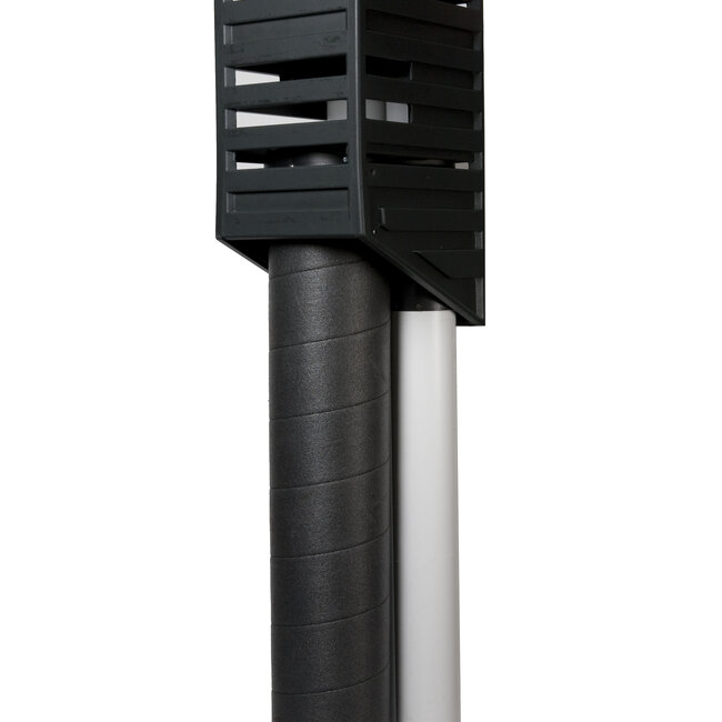 Ubbink Ubbink Rolux Kompakt schoorsteen 45-55° tbv RGA-LTV, MV/WTW Ø125 mm en riool