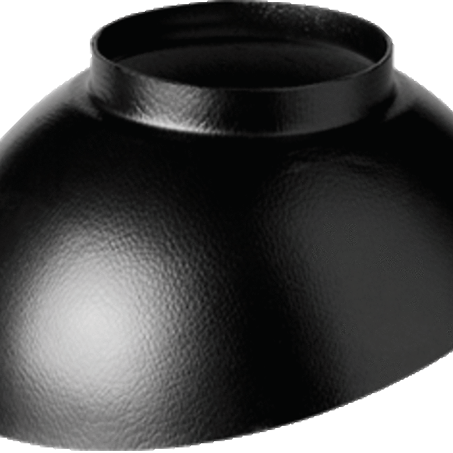 Ubbink Ubbink schaal vlak-hellend 5-15° Ø166 mm zwart
