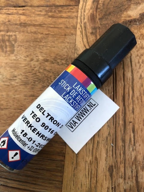 Alex Flittner Designs Lakstift RAL 8024 beigebruin, glanzend, 50 ml, hout, metaal, meubels, badkamer, retoucheerlak, reparatielak