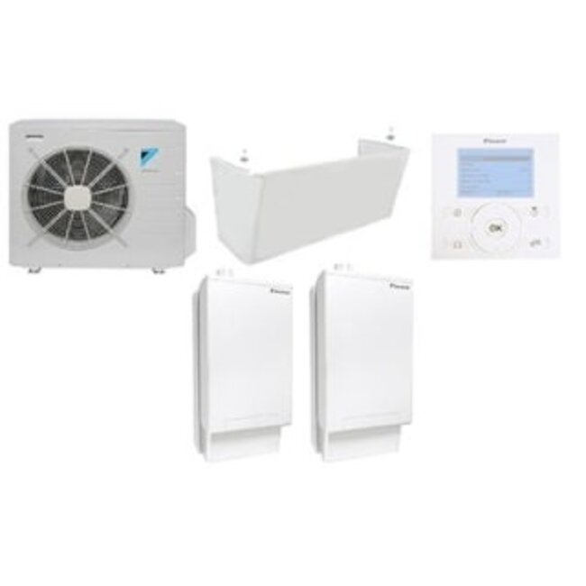 Daikin Daikin Warmtepomp 8KW + Hybride cooling/heating airco set + toebehoren