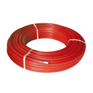 Henco Henco Buis - ø20 x 2mm - geïsoleerd 6mm - rood - 50 meter