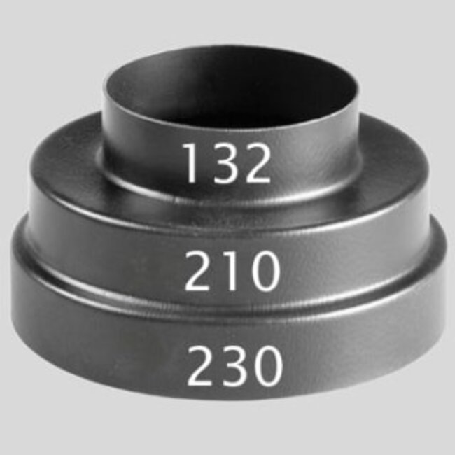 Ubbink Ubbink Verloopstuk kunststof meervoudig van diameter 132 naar diameter 210 naar diameter 230