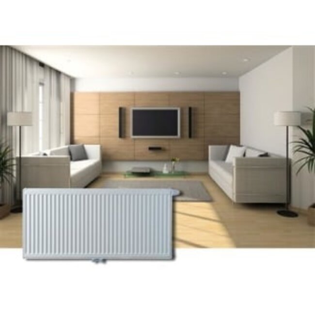 Thermrad Thermrad Super-8 Compact paneelradiator 1276W, 8 aansluitingen, hxdxl 700x11x1200mm, glans wit RAL9016