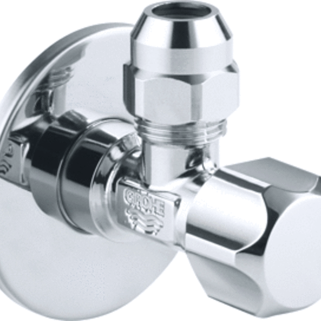 Grohe Grohe hoekstopkraan 1/2'' X 3/8'' knelkoppeling, kunststof greep.