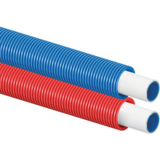 Uponor Uponor buis in mantel - ø20mm - Lengte 75m - mantel blauw/rood