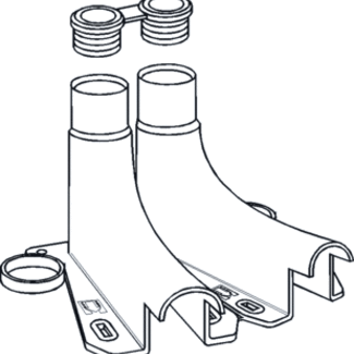 Pentec Geleidingsbocht leidingsysteem | 1850-0-30-01