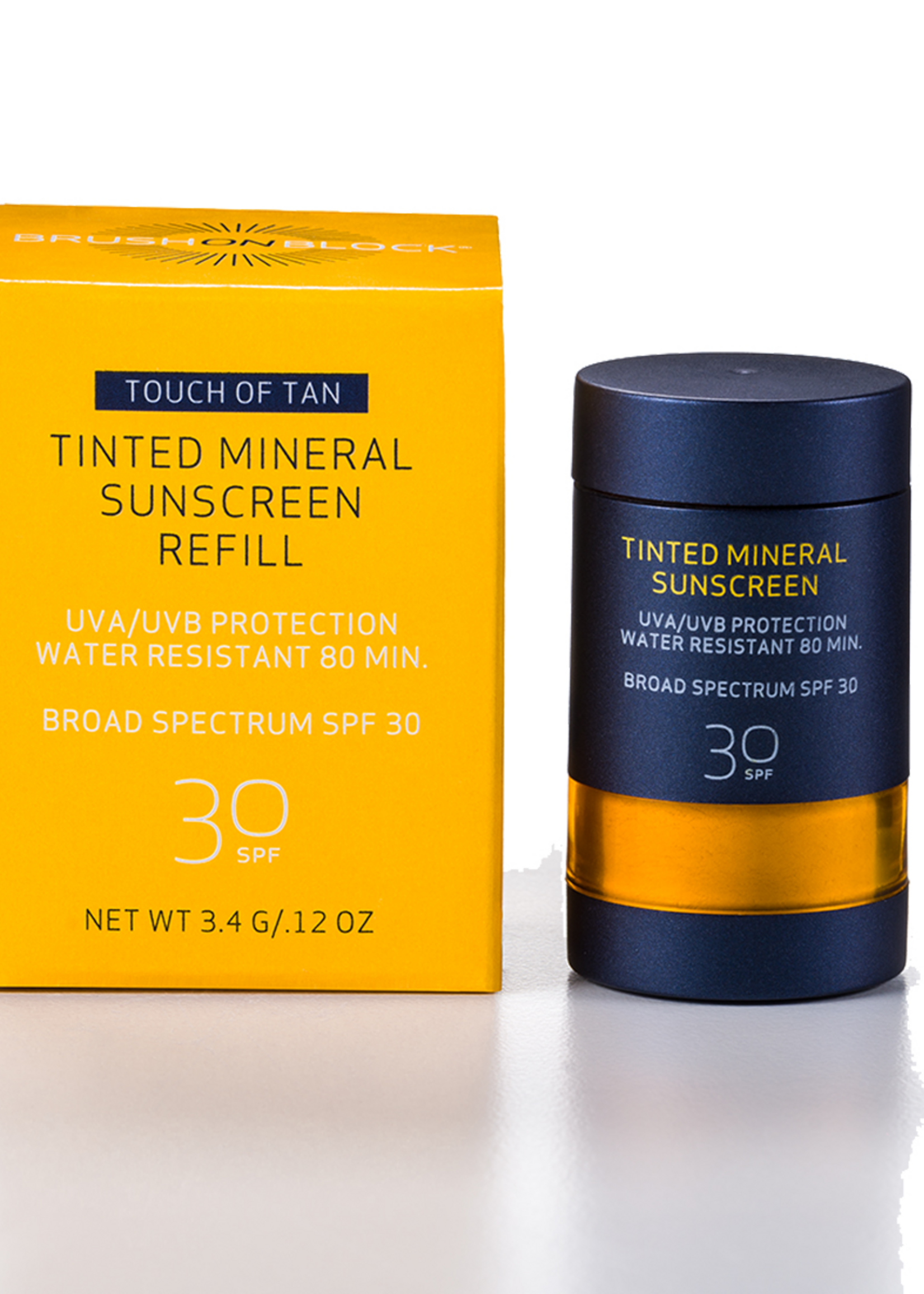Brush On Block Refill Brush On Block Mineral Sunscreen SPF 30 - Touch of Tan