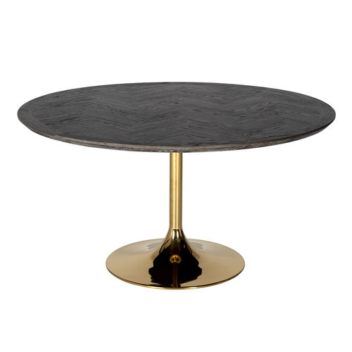 Richmond Interiors Eettafel Blackbone gold rond Ø140 (Goud) Richmond Interiors Eettafel Blackbone gold rond Ø140 (Goud)