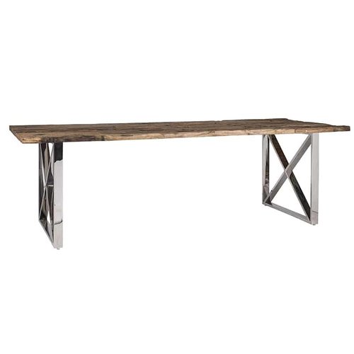 Richmond Interiors Eettafel Kensington 200x100 (Zilver) Richmond Interiors Eettafel Kensington 200x100 (Zilver)