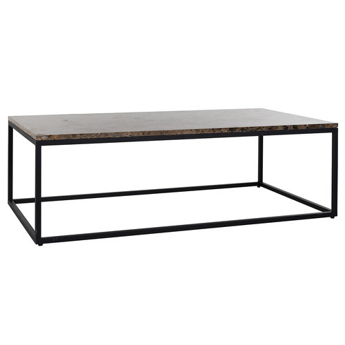 Richmond Interiors Salontafel Orion met bruin marmer (Bruin) Richmond Interiors Salontafel Orion met bruin marmer (Bruin)