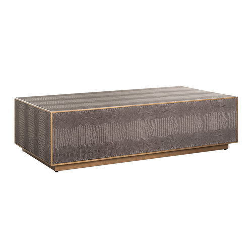 Salontafel Classio 150x80 Vegan Leather (Brushed Gold) Salontafel Classio 150x80 Vegan Leather (Brushed Gold)