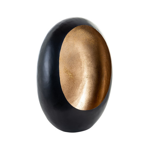 Richmond Interiors Kandelaar Civan zwart met goud glitter medium (Zwart) Richmond Interiors Kandelaar Civan zwart met goud glitter medium (Zwart)