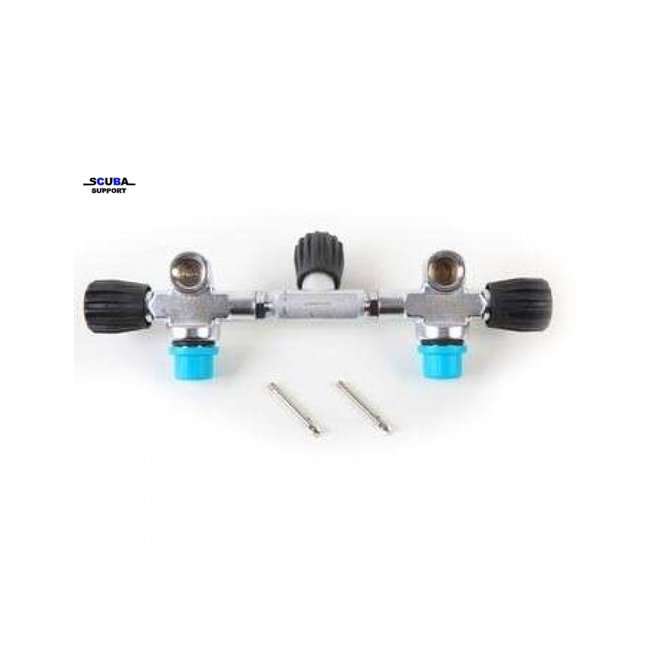 Scubatec Manifold kranen set zuurstofschoon met afsluiter