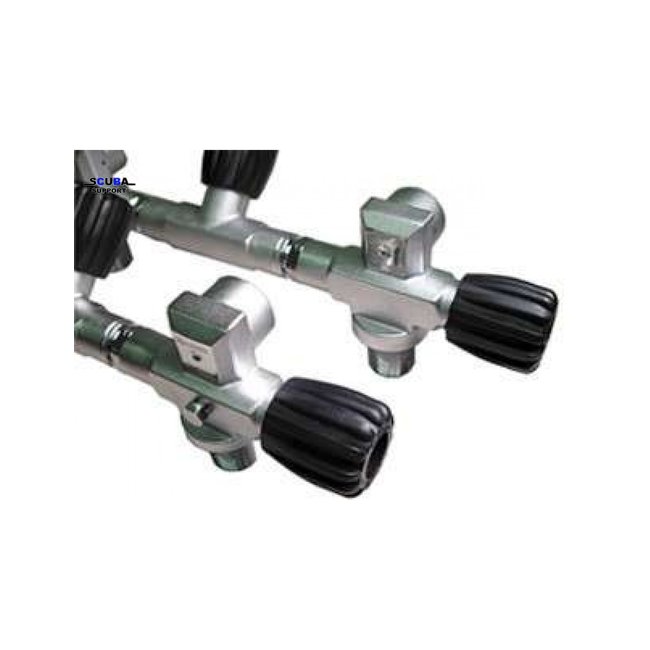 Scubatec Manifold kranen set manifold met afsluiter