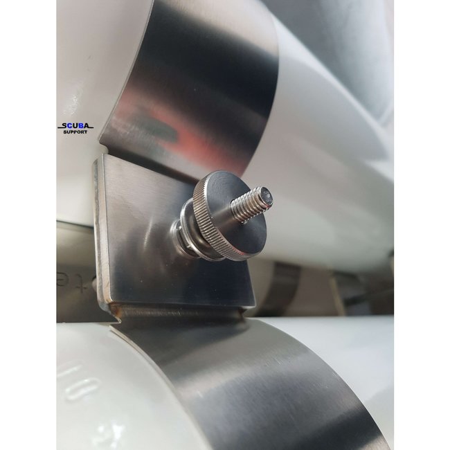 Scuba Support Stainless nuts for dubble set (low profile)