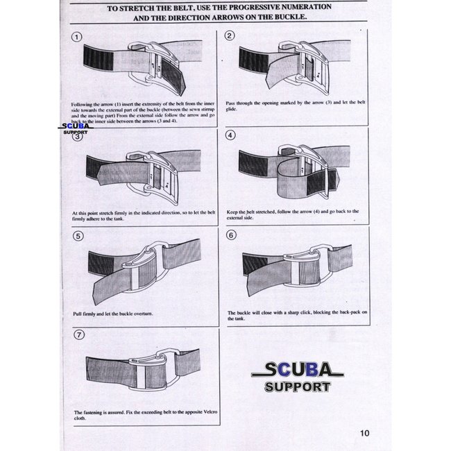 DirZone Tank Bands SS Cam Buckles per paar