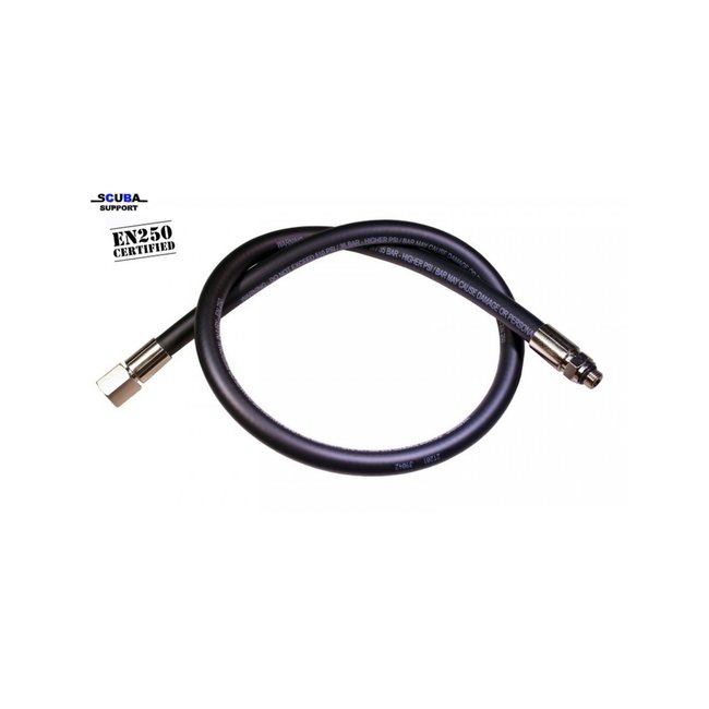 DirZone Middendrukslang zwart 3/8 Rubber