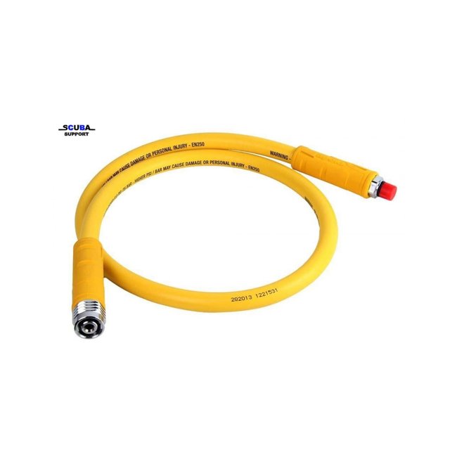 Apeks Middendrukslang Octopus 90 cm 3/8 Apeks Geel