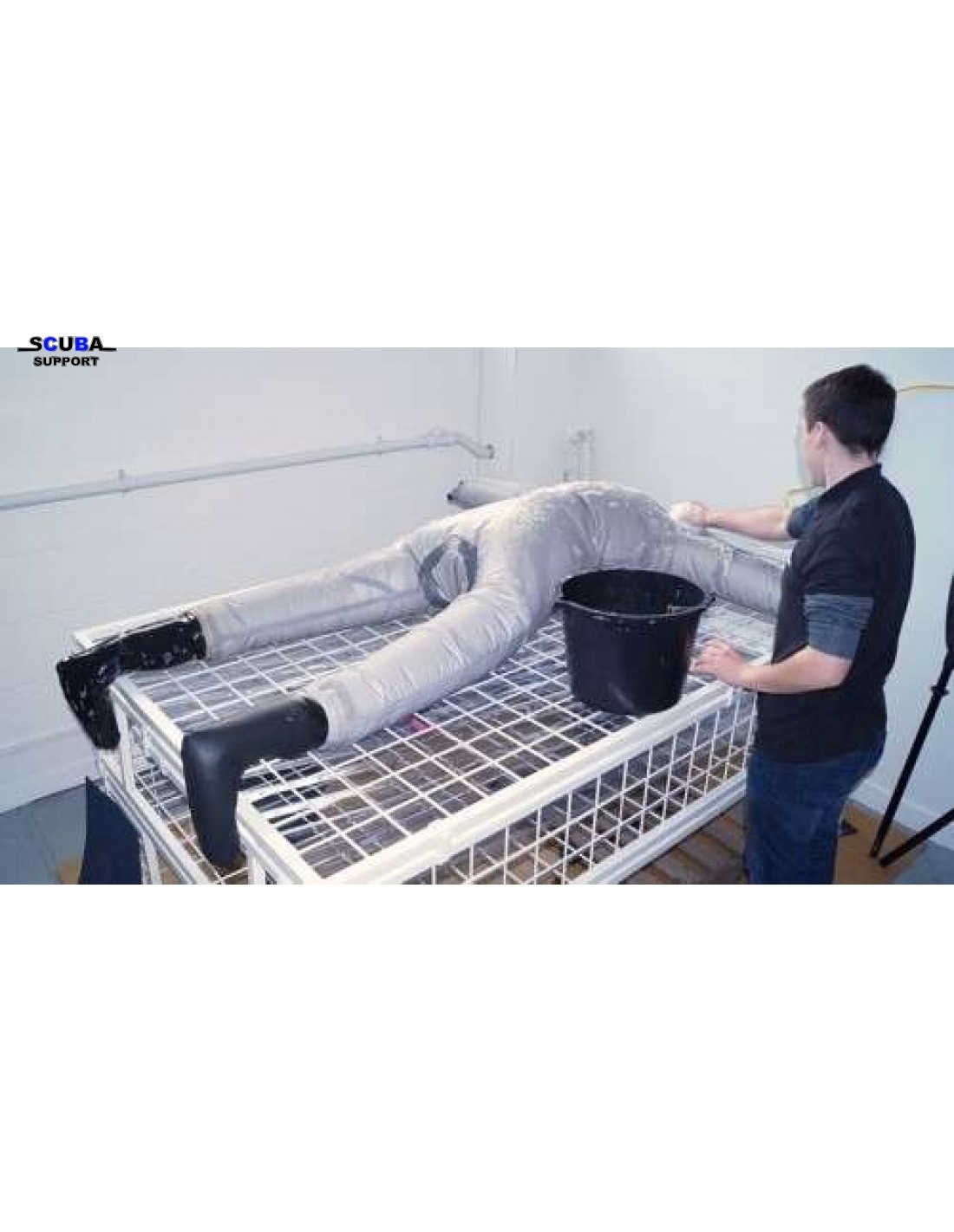 Drysuit repair Leak test and reparair of small leaks Scuba Support