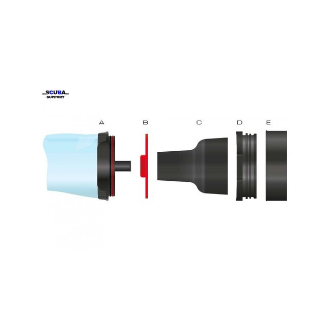 Scuba Support Droogpakreparatie montage pols ringen (per stuk)Exl. ring