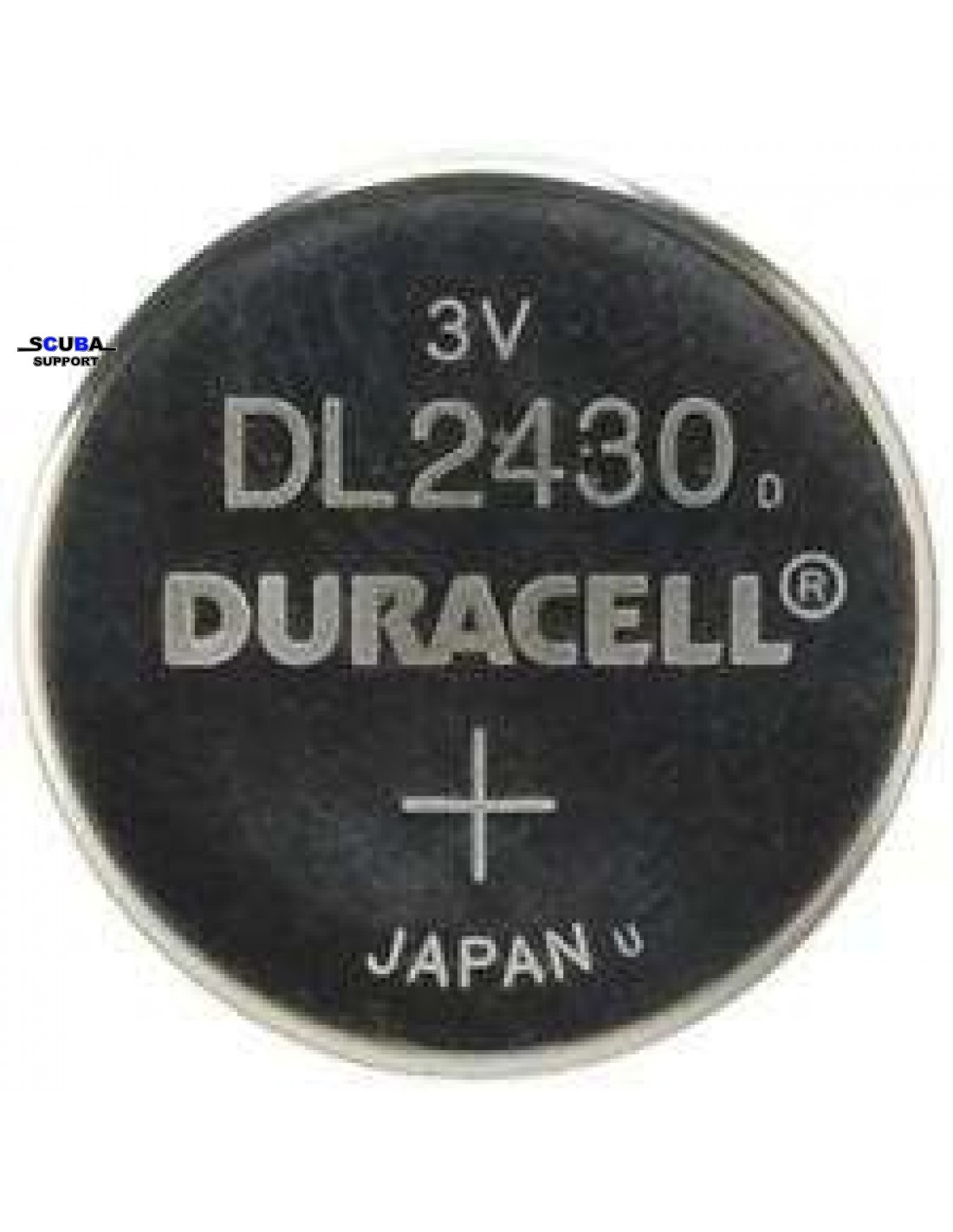 Battery CR2430 for dive computer Duracell - Scuba Support