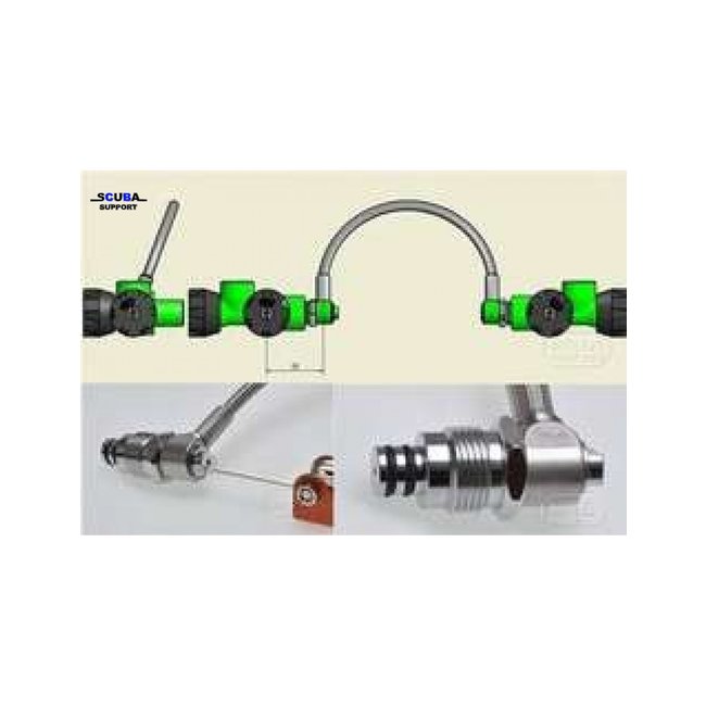 Lola Diving Connection hose for Lola valves 200 Bar