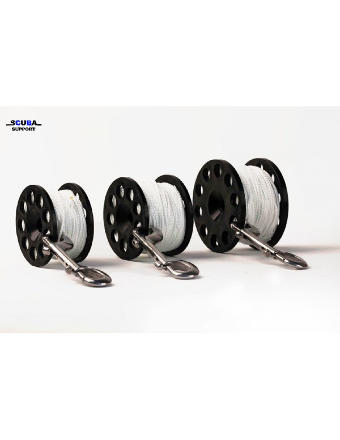 Defender Pro Safety Spool 24 Line, SS Double End Clip Scuba Support