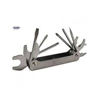 Scuba Support 12-in-1 Scuba Tool Master Stainless Steel Dive Tool