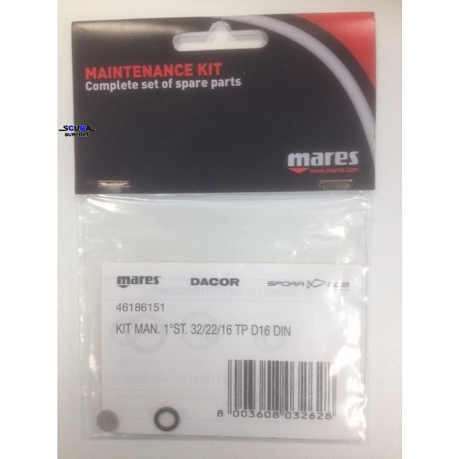Mares Service kit Mares DIN 1° Stage 32/22/16/TP/D16