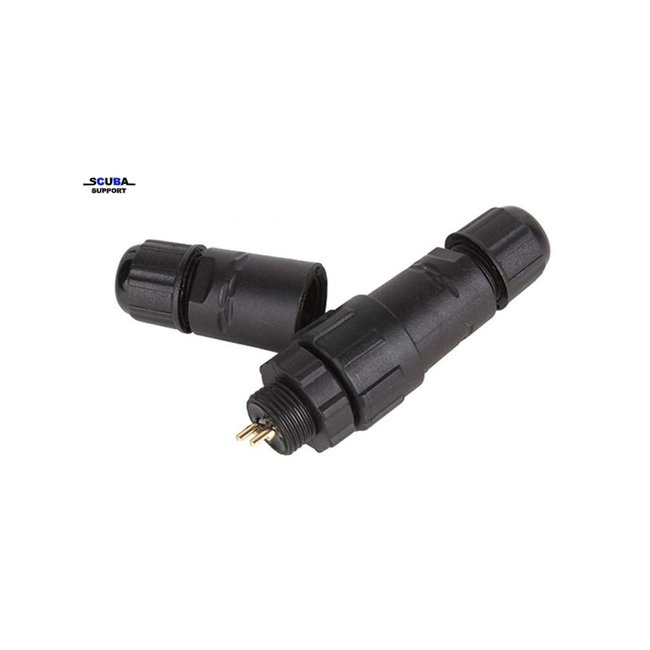 Scuba Support Stekker set 2 polig IP68 waterproof