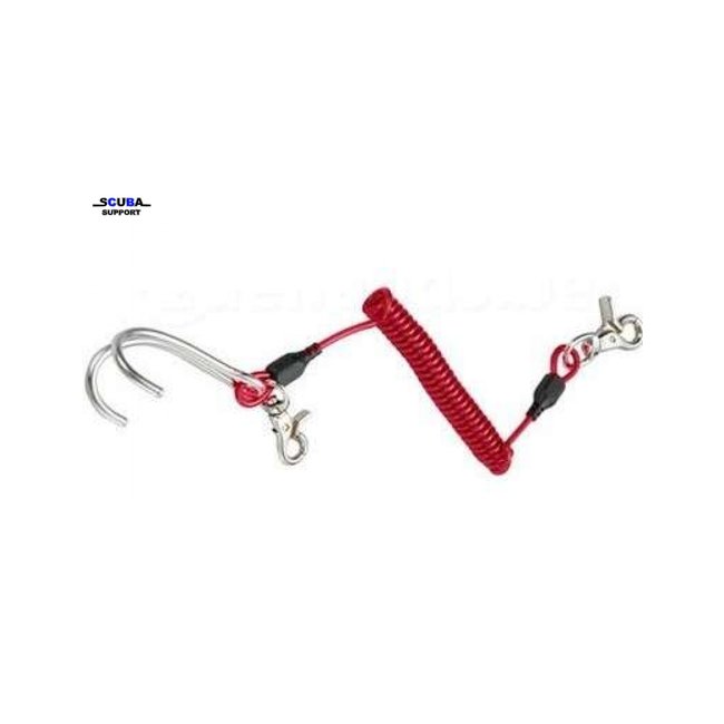 IST Reef hook met staalkabel