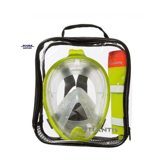 Atlantis Full Face Snorkelmasker Hot Lime